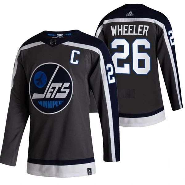 Winnipeg Jets Trikot Blake Wheeler 26 2022 Reverse Retro Schwarz Authentic